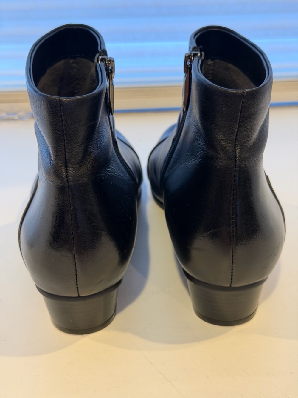 Women’s Ankle Boots Black and Brown Leather Regarde le Ciel Size 42 10.5 - Picture 4 of 8